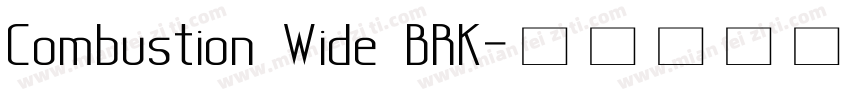 Combustion Wide BRK字体转换